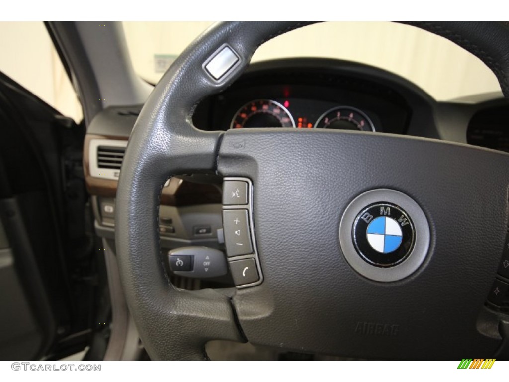 2005 7 Series 745Li Sedan - Titanium Grey Metallic / Basalt Grey/Flannel Grey photo #27