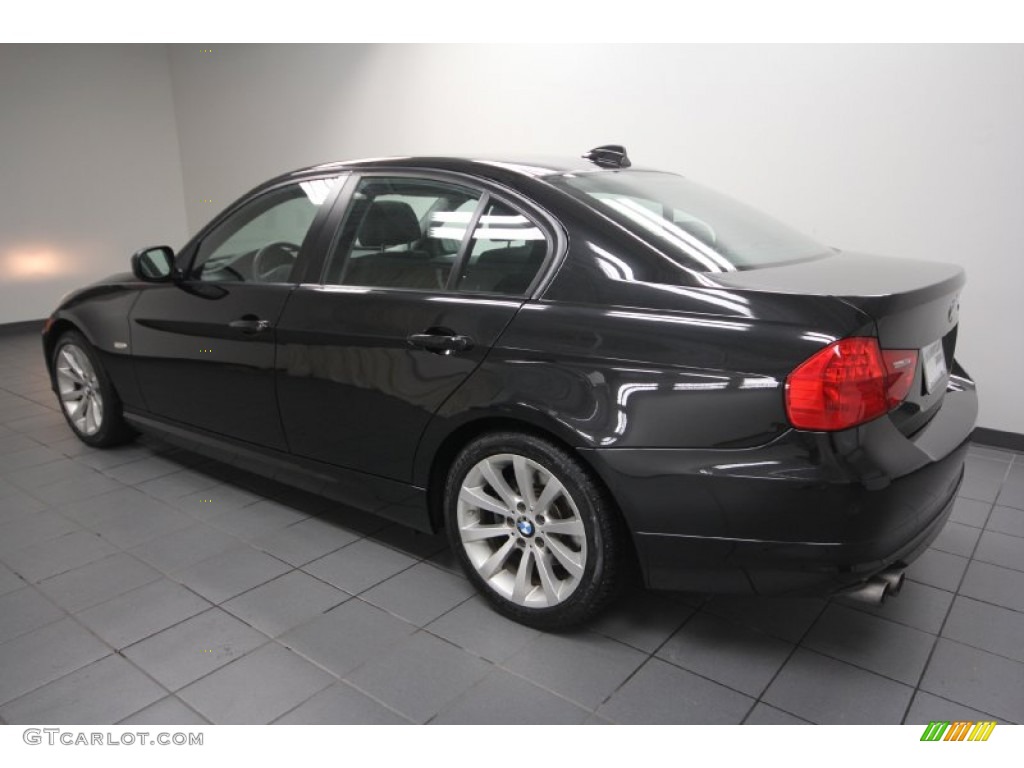 2009 3 Series 328i Sedan - Black Sapphire Metallic / Black photo #5