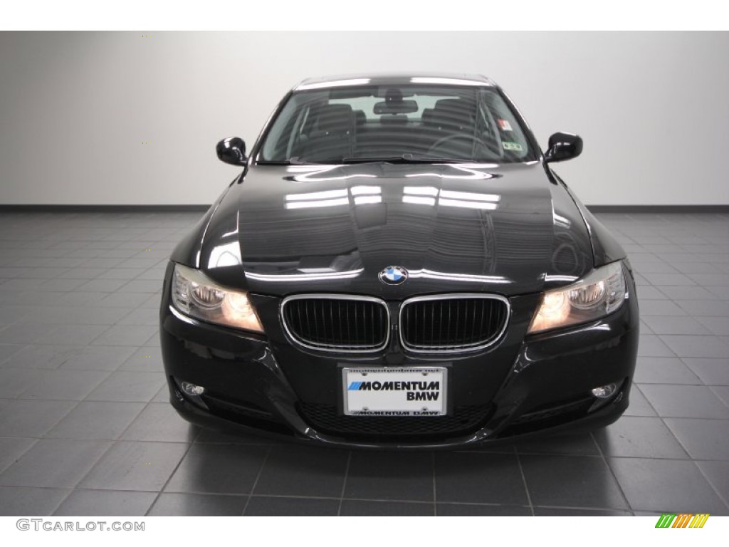2009 3 Series 328i Sedan - Black Sapphire Metallic / Black photo #6
