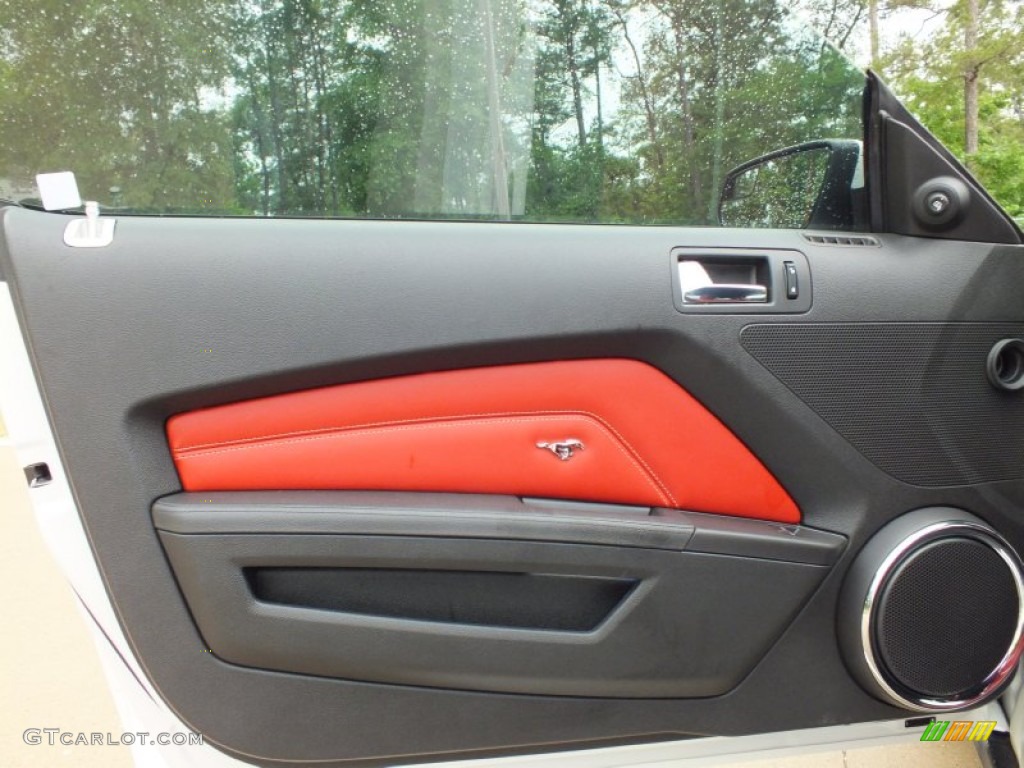 2011 Mustang GT Premium Coupe - Performance White / Brick Red/Cashmere photo #17