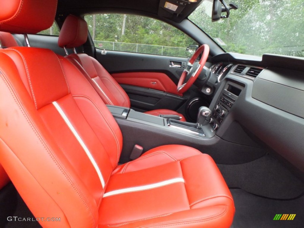 2011 Mustang GT Premium Coupe - Performance White / Brick Red/Cashmere photo #25