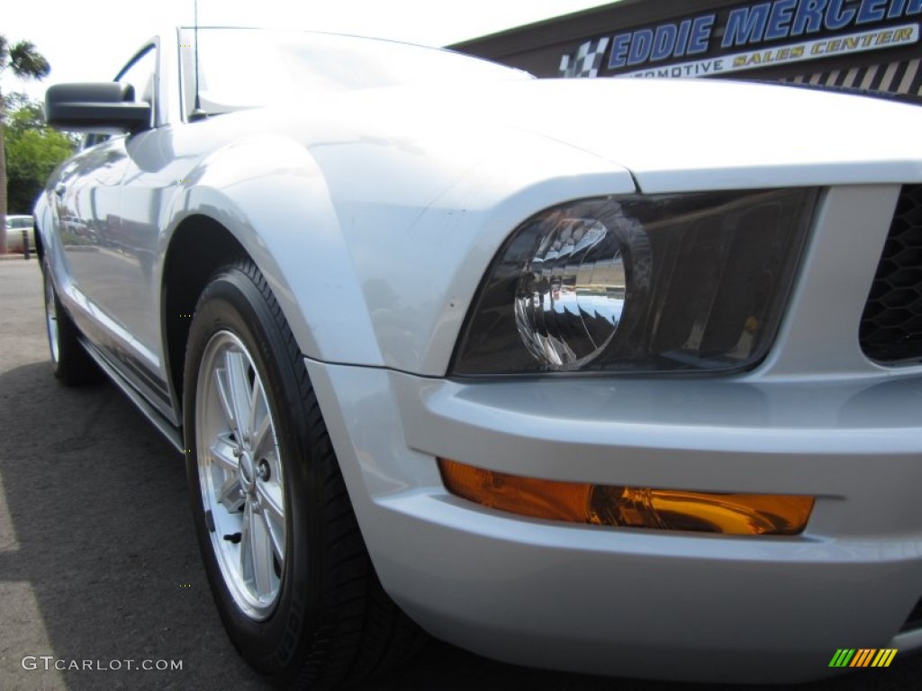 2007 Mustang V6 Deluxe Coupe - Satin Silver Metallic / Light Graphite photo #13