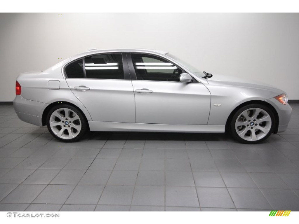 2008 3 Series 335xi Sedan - Titanium Silver Metallic / Black photo #7