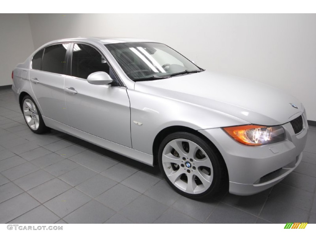 2008 3 Series 335xi Sedan - Titanium Silver Metallic / Black photo #8