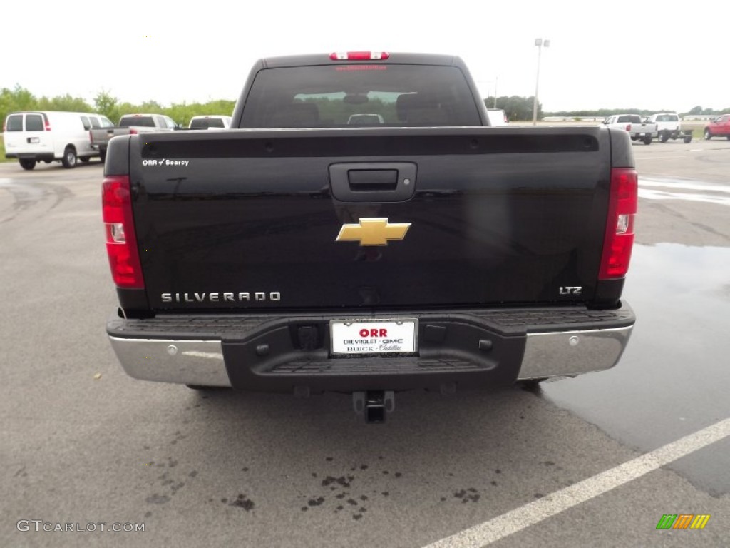 2012 Silverado 1500 LTZ Crew Cab 4x4 - Black / Light Cashmere/Dark Cashmere photo #6