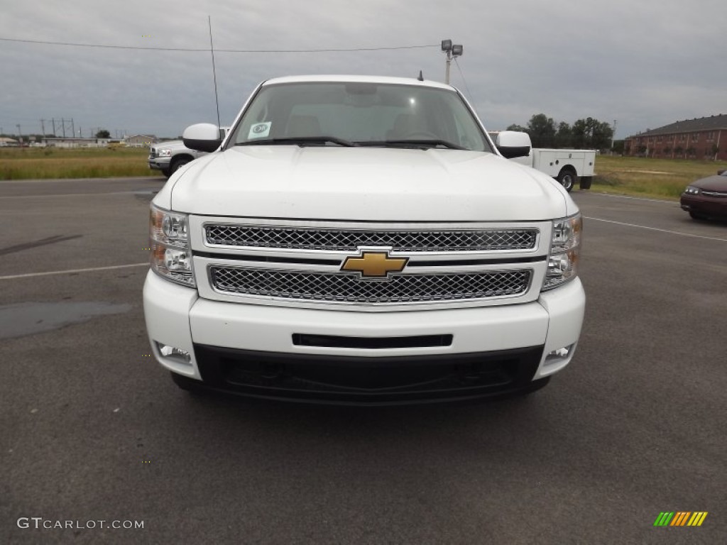 2012 Silverado 1500 LTZ Crew Cab 4x4 - Summit White / Light Cashmere/Dark Cashmere photo #2