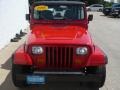 1995 Poppy Red Jeep Wrangler S 4x4  photo #3