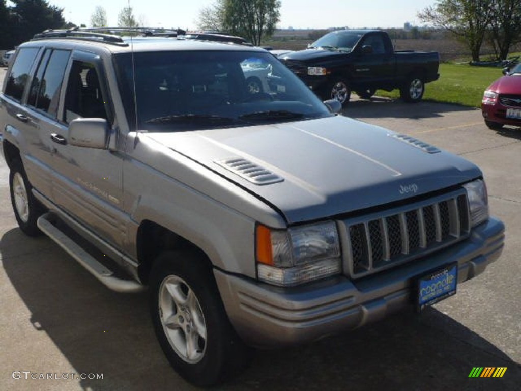 1998 Grand Cherokee 5.9 Limited 4x4 - Light Driftwood Satin Glow / Black photo #8