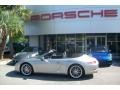 2012 Platinum Silver Metallic Porsche 911 Carrera S Cabriolet  photo #1