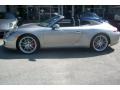 2012 Platinum Silver Metallic Porsche 911 Carrera S Cabriolet  photo #3