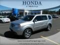 2012 Alabaster Silver Metallic Honda Pilot EX-L  photo #1