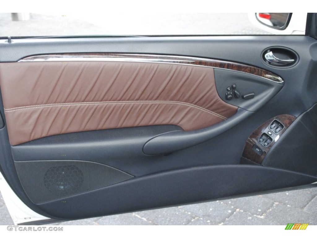 2009 Mercedes-Benz CLK 350 Cabriolet Tobacco Brown Door Panel Photo #63928390