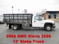 Summit White - Sierra 3500 Work Truck Regular Cab Stake Truck Photo No. 1