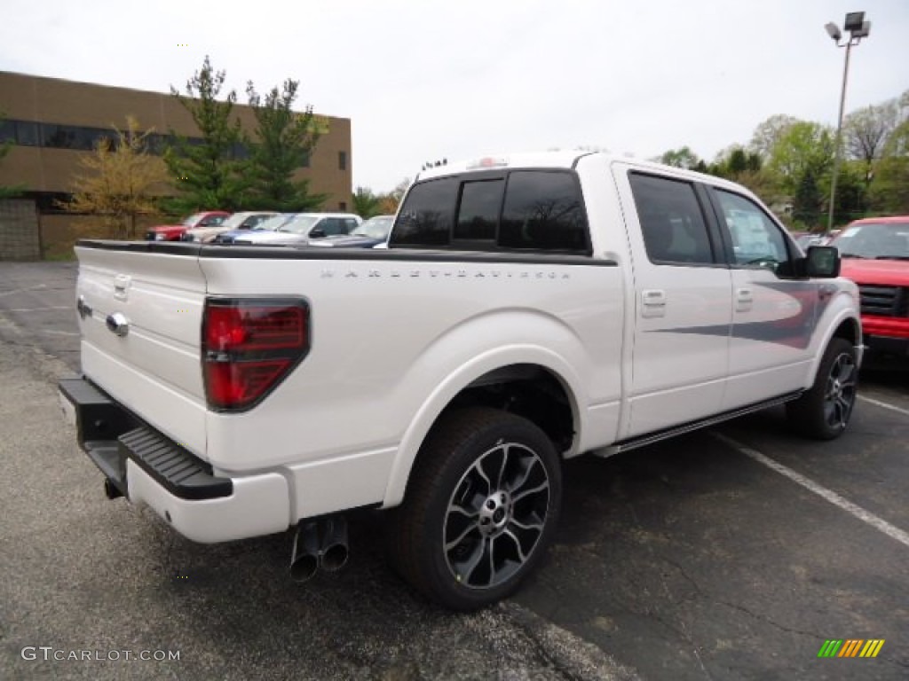 2012 F150 Harley-Davidson SuperCrew 4x4 - White Platinum Metallic Tri-Coat / Harley-Davidson Black/Smoked Silver "Snakeskin" Leather photo #2