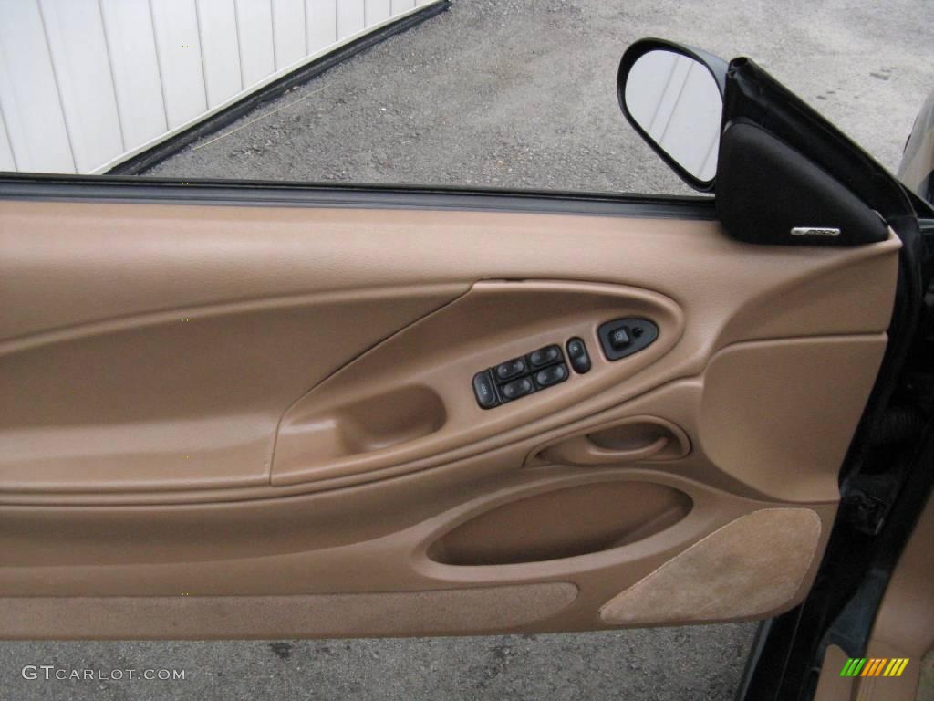 1998 Mustang GT Convertible - Dark Green Satin Metallic / Saddle photo #16