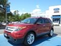 2013 Ruby Red Metallic Ford Explorer XLT  photo #1