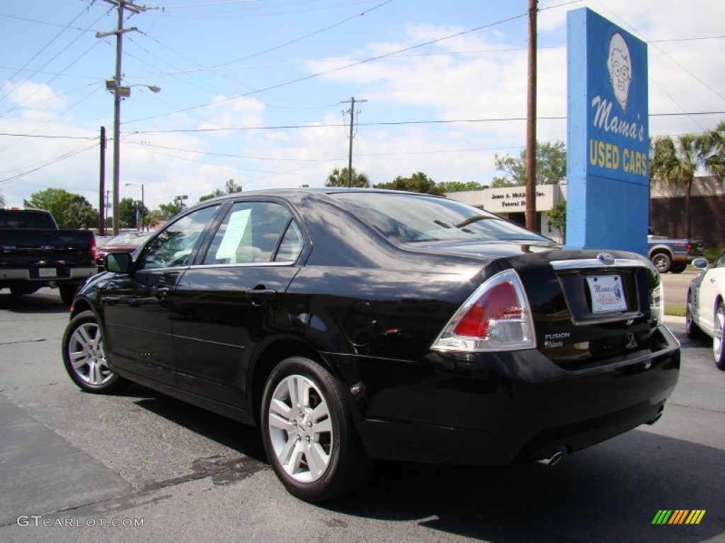 2007 Fusion SEL V6 - Black / Charcoal Black photo #31