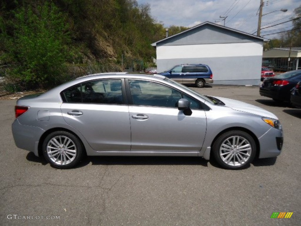 2012 Impreza 2.0i Premium 4 Door - Ice Silver Metallic / Black photo #4