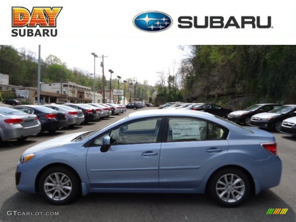 Sky Blue Metallic Subaru Impreza