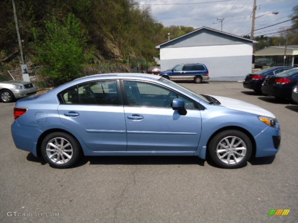 2012 Impreza 2.0i Premium 4 Door - Sky Blue Metallic / Ivory photo #4