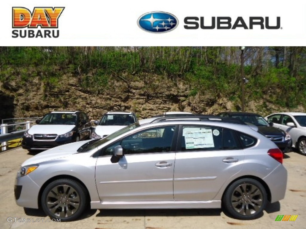 2012 Impreza 2.0i Sport Premium 5 Door - Ice Silver Metallic / Black photo #1