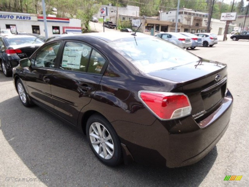 2012 Impreza 2.0i Premium 4 Door - Deep Cherry Red Pearl / Ivory photo #2