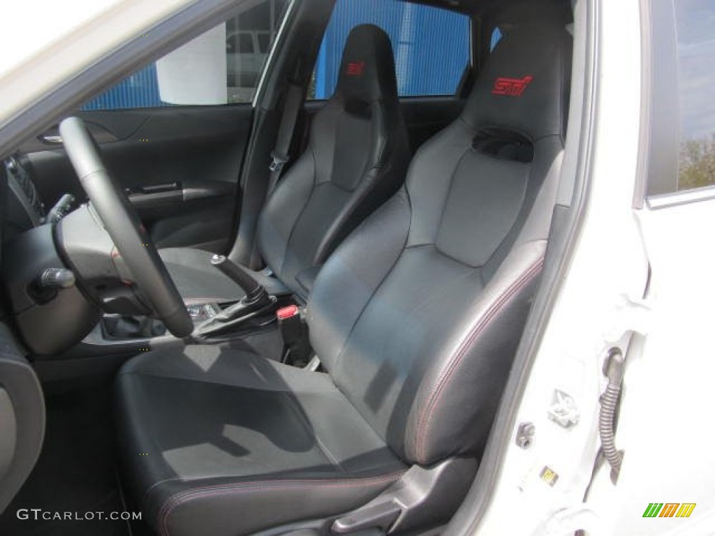 STI Carbon Black Leather Interior 2011 Subaru Impreza WRX STi Limited Photo #63934882