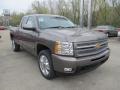 2012 Mocha Steel Metallic Chevrolet Silverado 1500 LTZ Extended Cab 4x4  photo #5