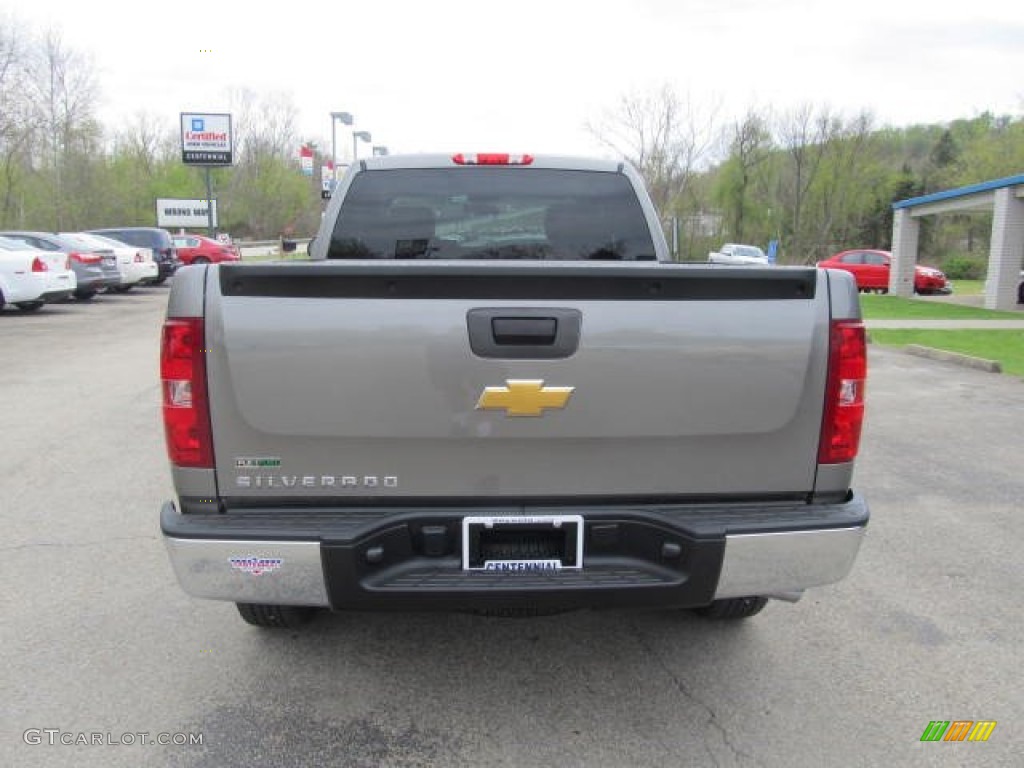 2012 Silverado 1500 Work Truck Extended Cab 4x4 - Graystone Metallic / Dark Titanium photo #3