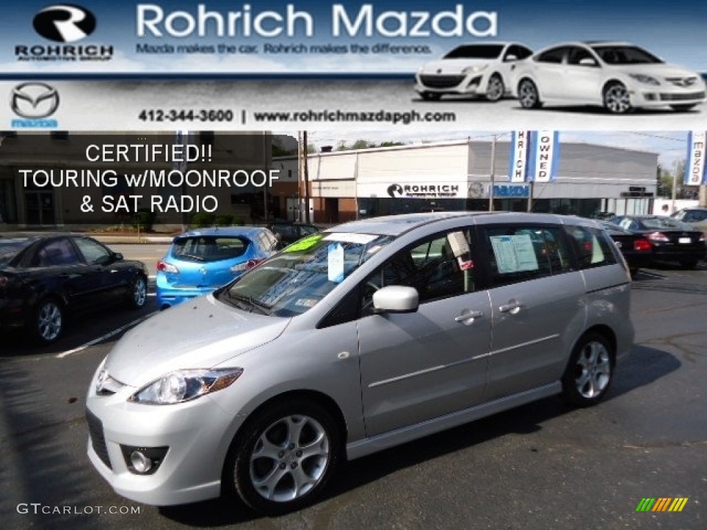 2008 MAZDA5 Touring - Sunlight Silver / Black photo #1