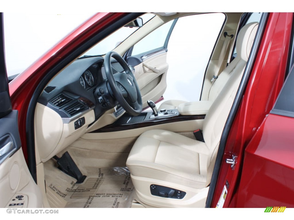 2009 X5 xDrive30i - Vermillion Red Metallic / Beige photo #18