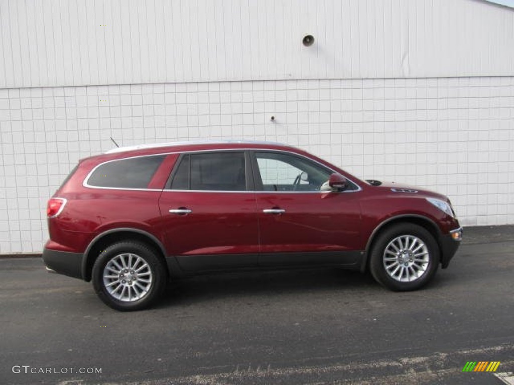 2010 Enclave CXL AWD - Red Jewel Tintcoat / Cashmere/Cocoa photo #7