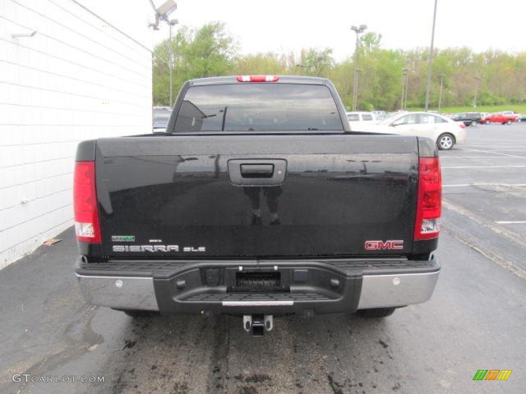 2010 Sierra 1500 SLE Extended Cab 4x4 - Carbon Black Metallic / Ebony photo #5