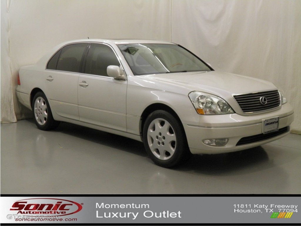 2003 LS 430 Sedan - Crystal White / Ecru photo #1