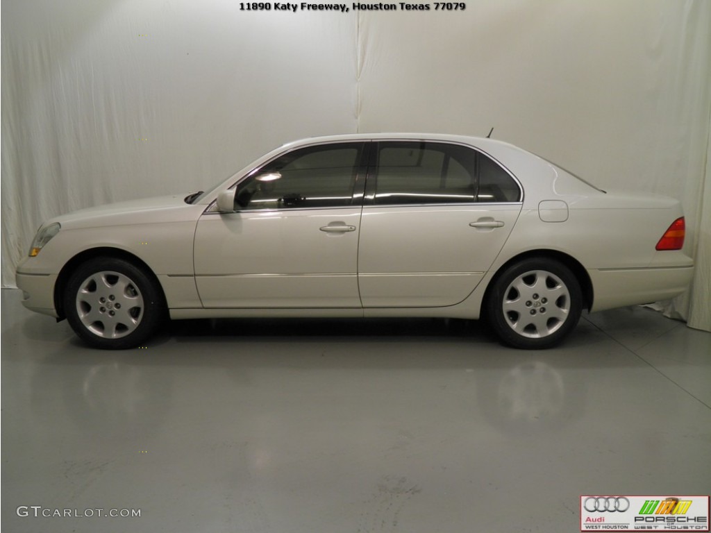 2003 LS 430 Sedan - Crystal White / Ecru photo #5