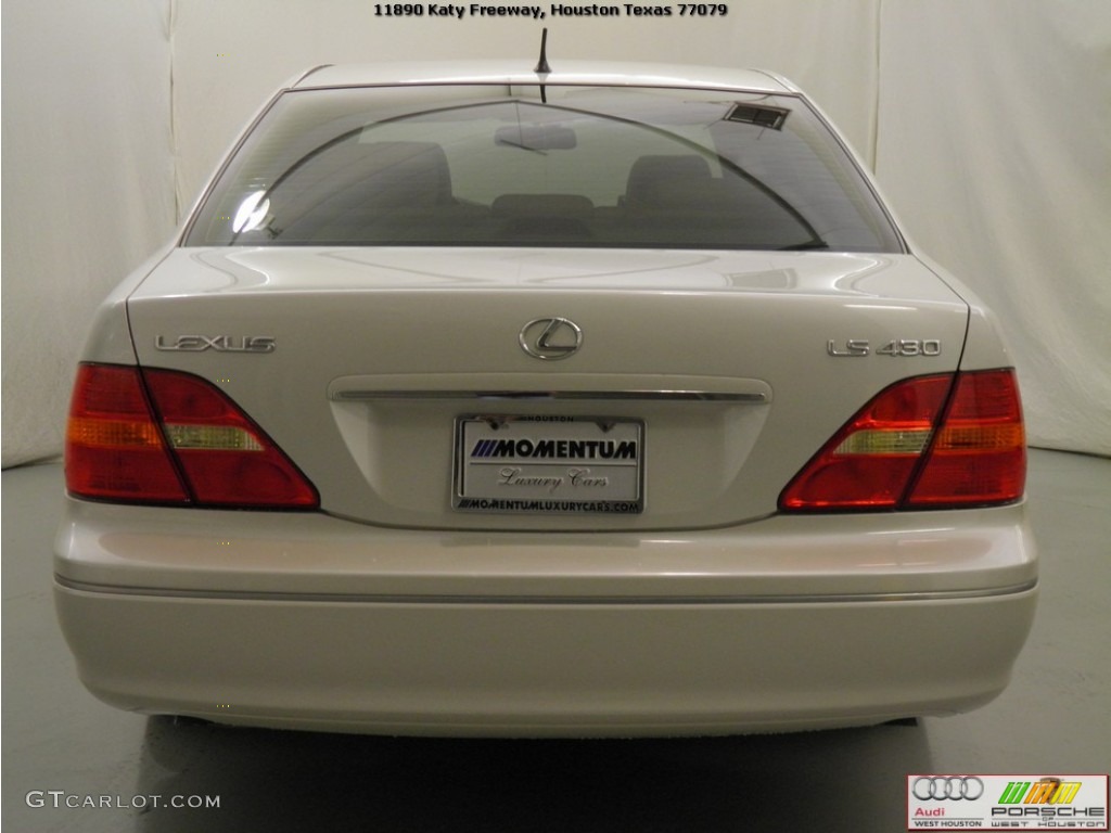 2003 LS 430 Sedan - Crystal White / Ecru photo #20