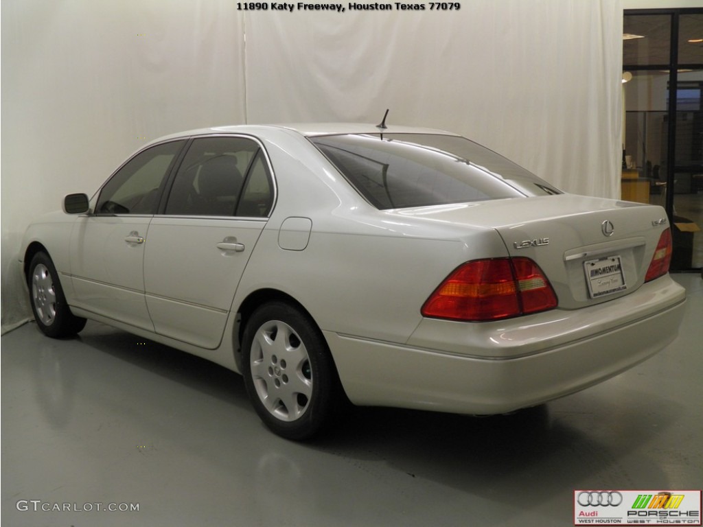 2003 LS 430 Sedan - Crystal White / Ecru photo #21