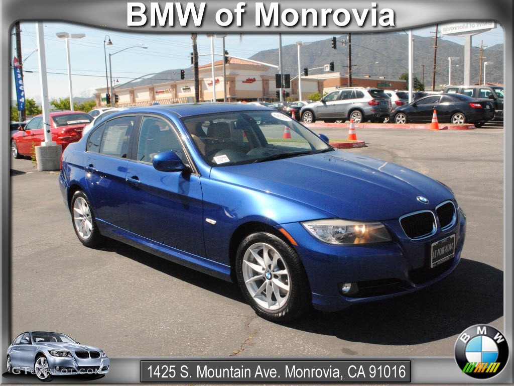 2010 3 Series 328i Sedan - Montego Blue Metallic / Beige photo #1