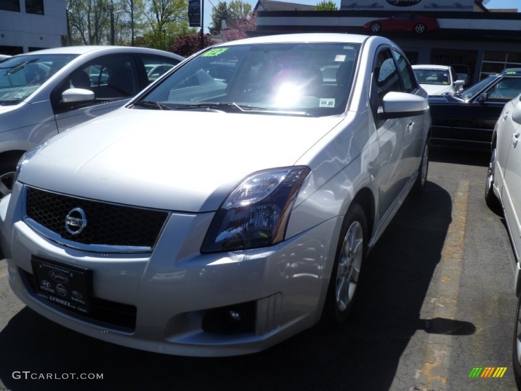 2012 Sentra 2.0 SR - Brilliant Silver Metallic / Charcoal photo #1