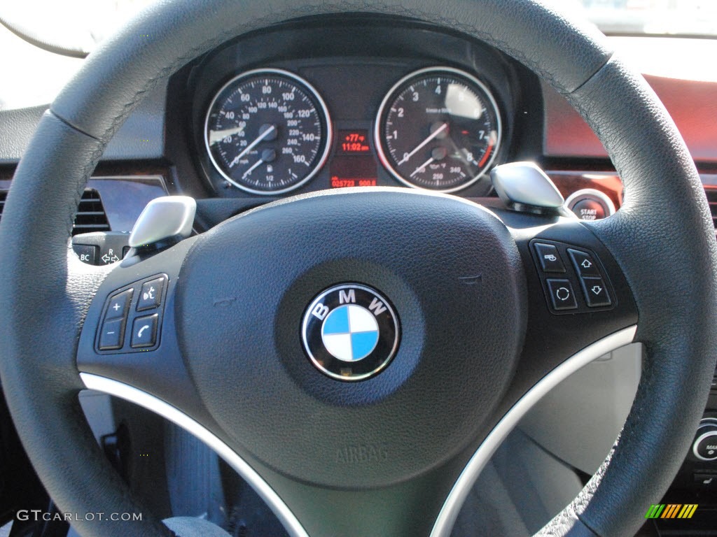 2009 3 Series 335i Sedan - Black Sapphire Metallic / Grey photo #14