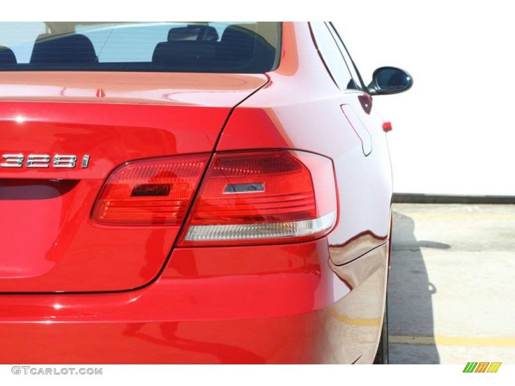2007 3 Series 328i Coupe - Crimson Red / Black photo #14