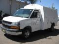 Summit White - Express 3500 Cutaway Utility Van Photo No. 3