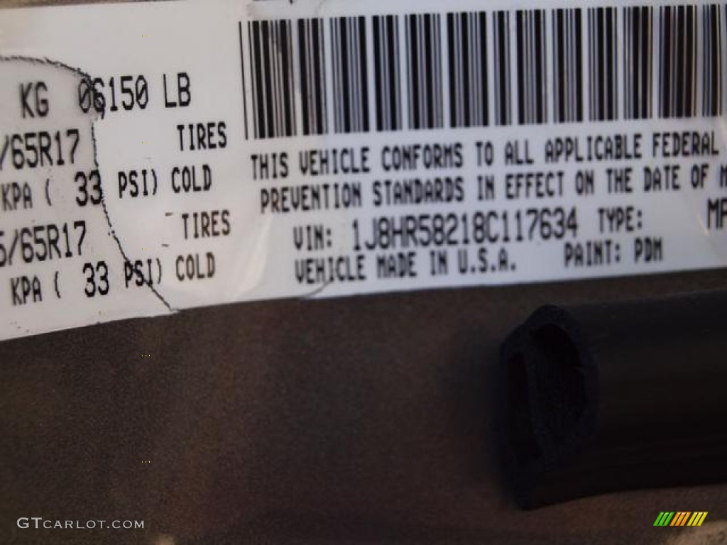 2008 Grand Cherokee Limited 4x4 - Mineral Gray Metallic / Dark Slate Gray/Light Graystone photo #17