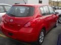 2012 Red Alert Nissan Versa 1.8 S Hatchback  photo #2