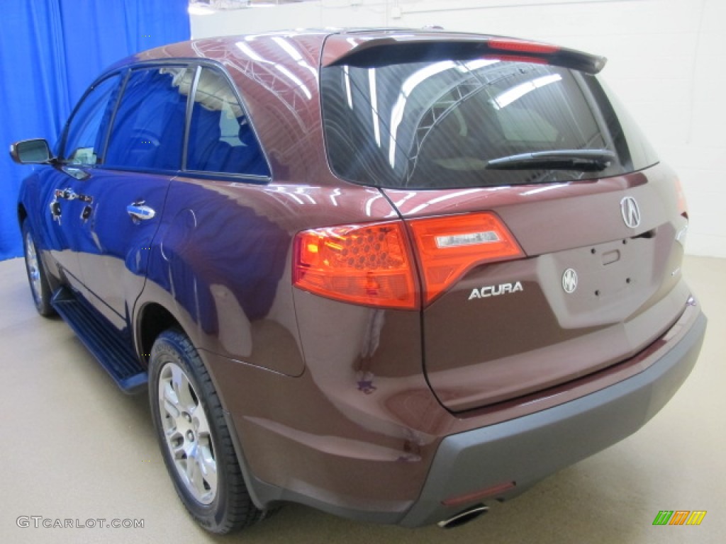 2007 MDX Technology - Dark Cherry Red Pearl / Parchment photo #9