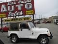 2001 Stone White Jeep Wrangler Sahara 4x4  photo #2