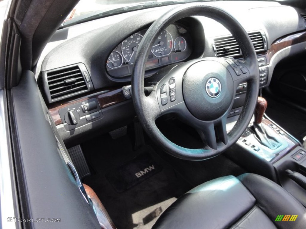 2001 3 Series 330i Convertible - Jet Black / Black photo #13