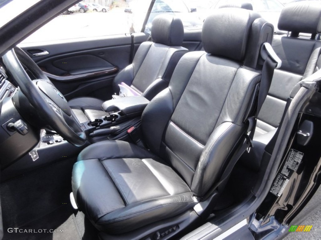 2001 3 Series 330i Convertible - Jet Black / Black photo #17