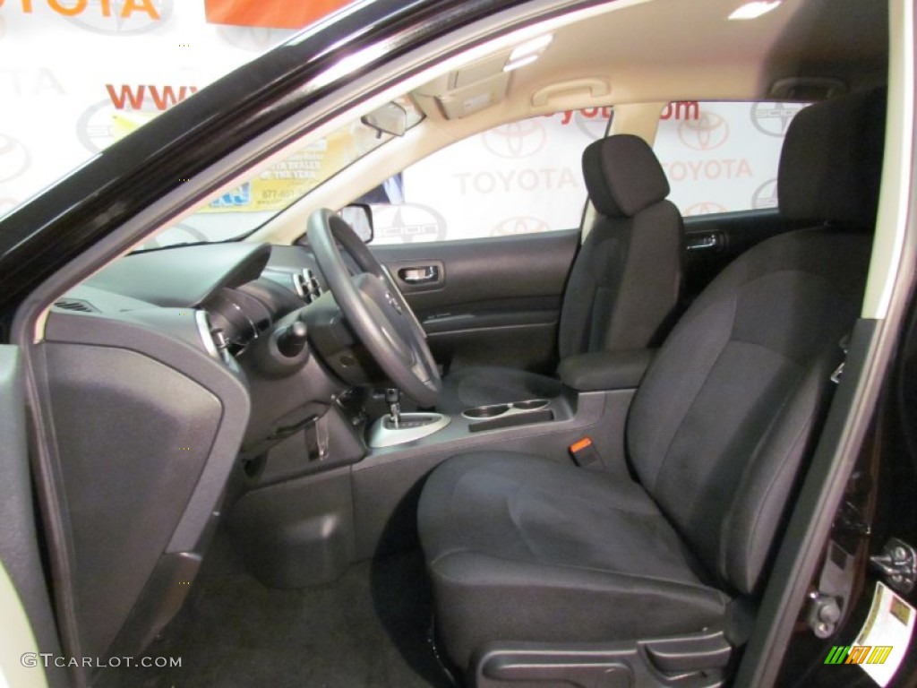 2011 Rogue S AWD - Wicked Black / Black photo #15