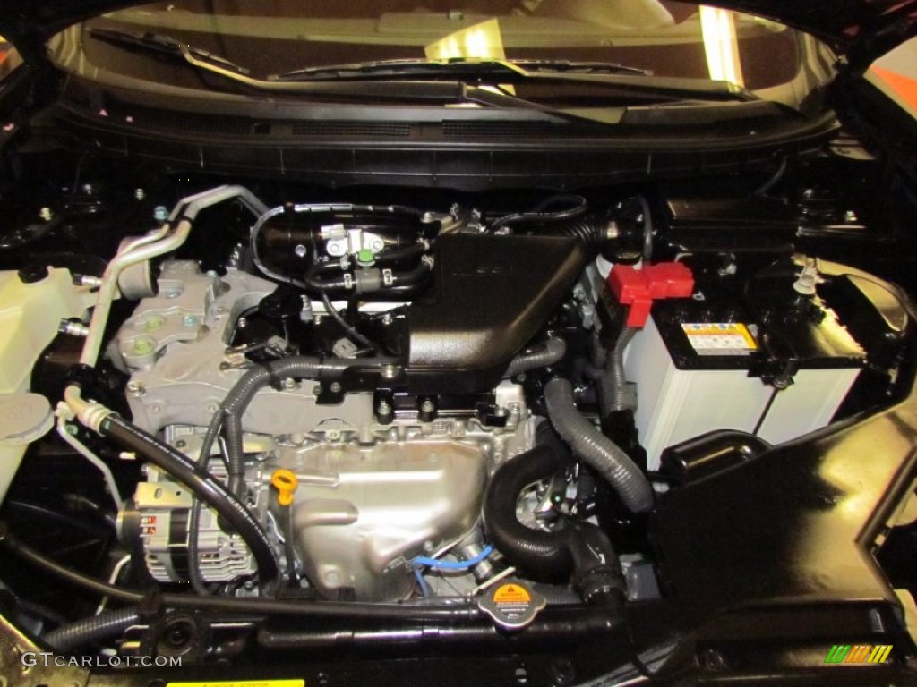 2011 Rogue S AWD - Wicked Black / Black photo #28